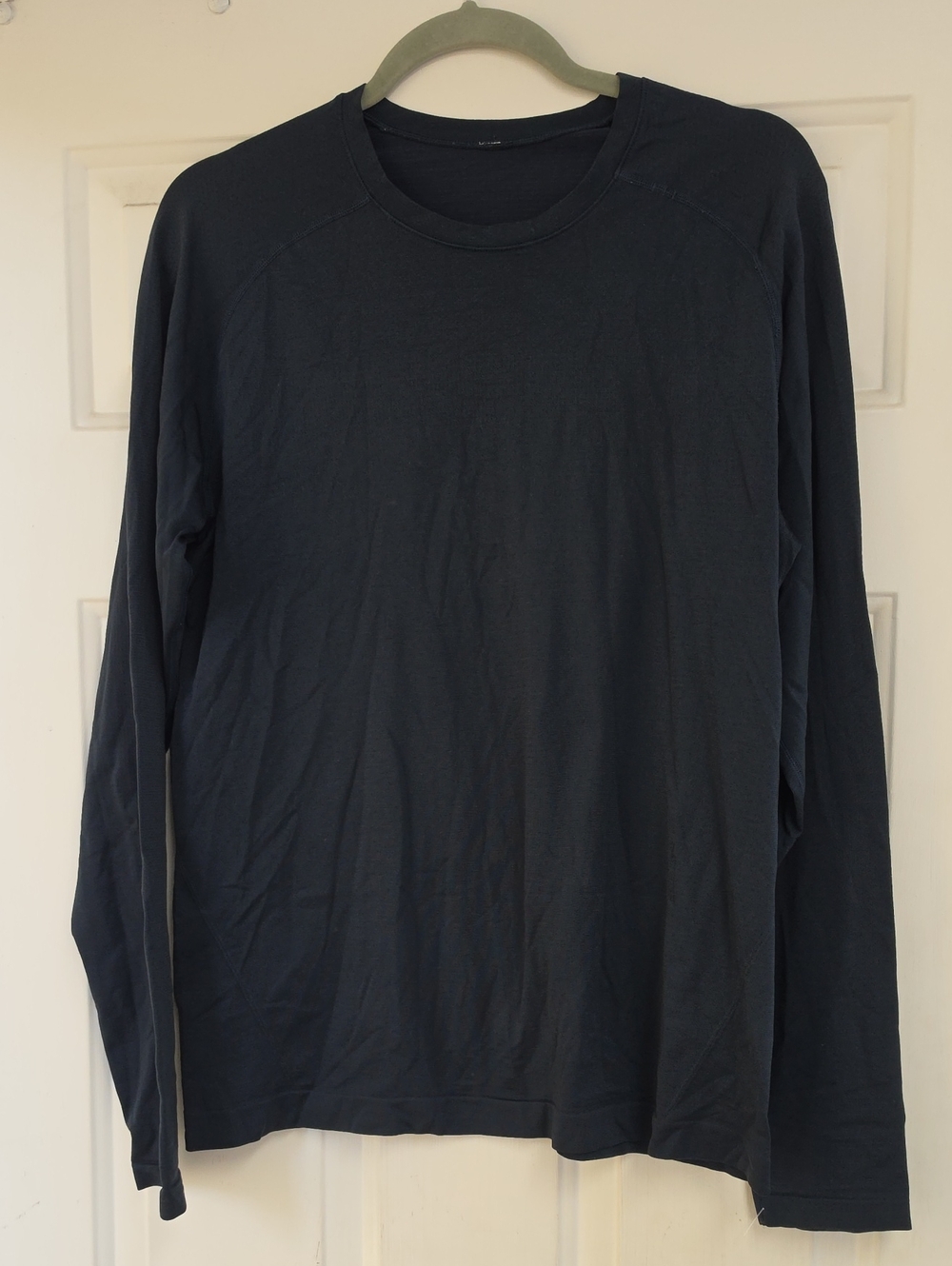 Lululemon Long Sleeve Shirt Mens Navy Blue Live In Practice